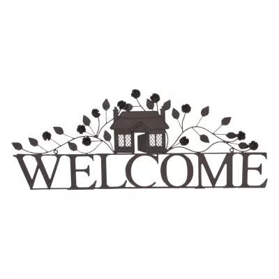 Clayre & Eef Schild Wandschild Welcome ca. 70 x 28 cm