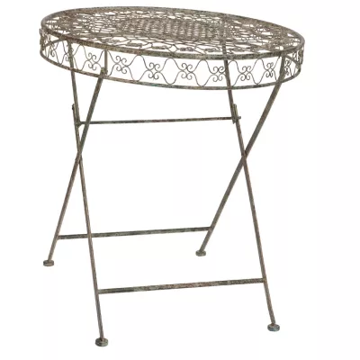 Clayre & Eef Gartentisch braun ca. Ø 68 x 76 cm