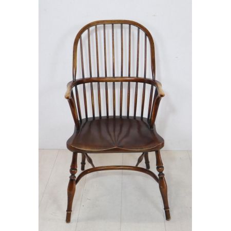 5er Satz antike Windsor Chairs / Landhausstühle, massive Eiche, ca. 1870