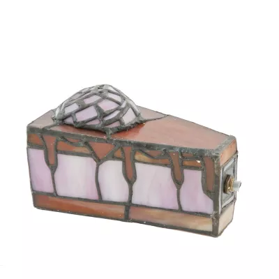 Dekolampe im Tiffany-Stil Kuchenstück 15.5 x 16.5 cm