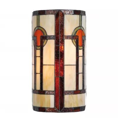 Clayre & Eef Wandlampe im Tiffany-Stil ca. Ø 18 cm
