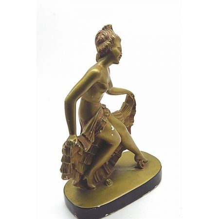 Französische Art déco Stil Skulptur "Tänzerin"