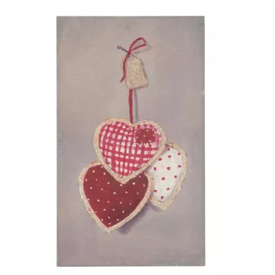 Clayre & Eef Bild "Hängende Herzen" 22*37*3cm