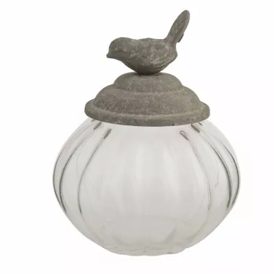 Clayre & Eef Vorratsglas vogel ca. Ø 16 x 18 cm