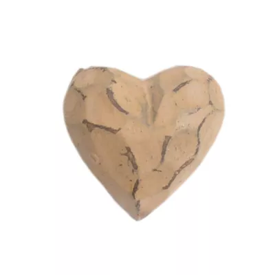 Clayre & Eef Geschnitztes Holzherz als Magnet