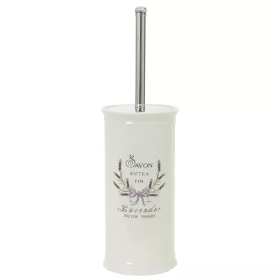 Clayre & Eef WC-Bürste Savon Extra Fin - Lavender ca. 11.5 x 11.5 x 24 cm