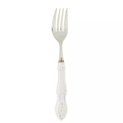 Clayre & Eef Dessert Gabel Weiß ca. 16 cm