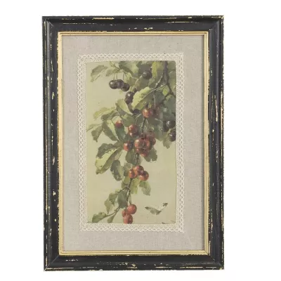 Clayre & Eef Gemälde "Kirschen" 23*33cm