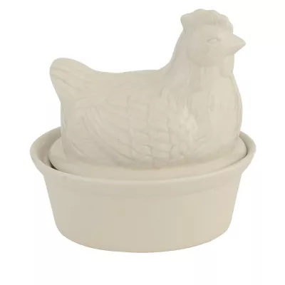 Clayre & Eef Dose "Huhn" mit Deckel 12.5*10*13cm