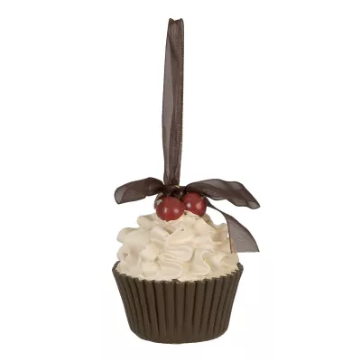 Clayre & Eef Deko Cupcake grün mit Beere