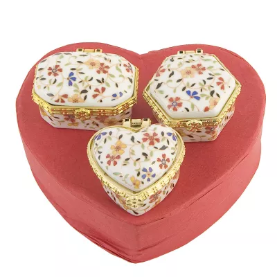 Clayre & Eef Wunderschönes Dosen-Set (3) Eckig