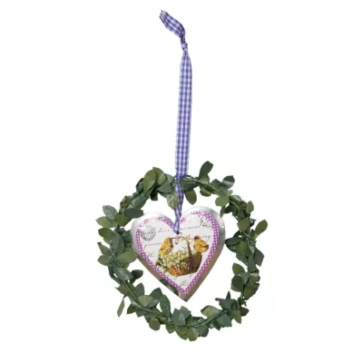 Ostern Kranz Schild Herz Anhänger Küken Korb ca. Ø 14 cm