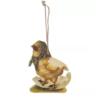 Clayre & Eef Ostern Anhänger Küken ca. 8 x 10 cm