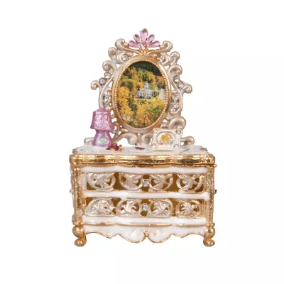 Clayre & Eef Büchse Dose Toilettentisch ca. 6,5 x 4,5 x 9 cm