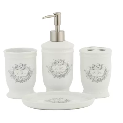 Clayre & Eef Badezimmerset "Le Bain" 4-teilig