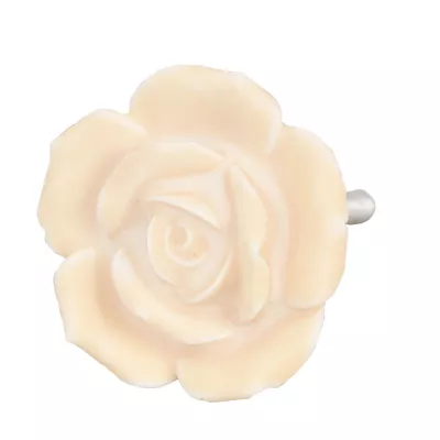 Clayre & Eef Möbelknopf Blumenform gelblich ca. 4,5 cm