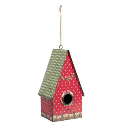 Clayre & Eef Vogelhaus ca. 13 x 12 x 26 cm