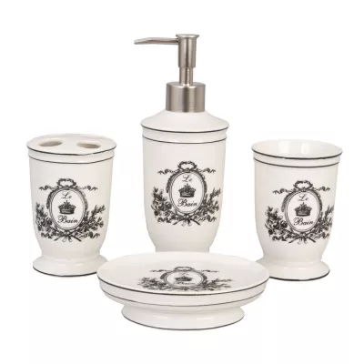 Clayre & Eef Badezimmerset "Le Bain" 4-teilig