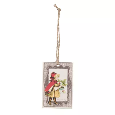 Clayre & Eef Weihnachtsbaum Deko Rotkappchen (6er Set)