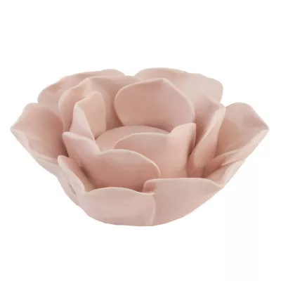 Clayre & Eef Teelichthalter Rose rosa Ø10cm