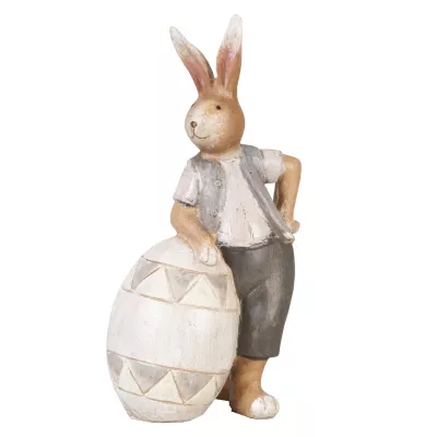 Clayre & Eef Osterhase Hasenkind 8 x 6 x 13 cm