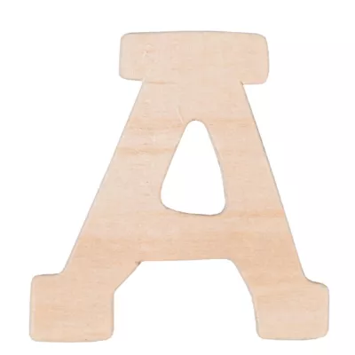 Clayre & Eef Holzbuchstabe 3er Set Holz Buchstabe A ca. 4 cm