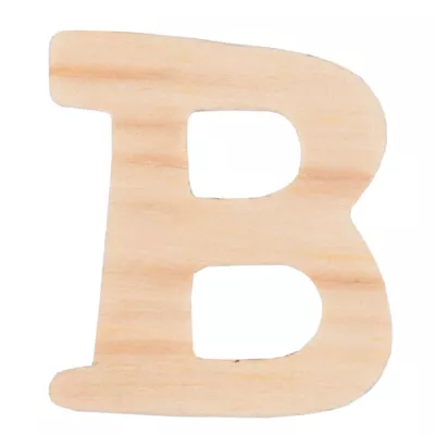 Clayre & Eef Holzbuchstabe 3er Set B ca. 4 cm