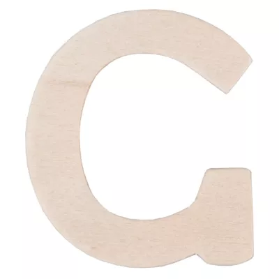 Holzbuchstabe 3er Set C ca. 4 cm