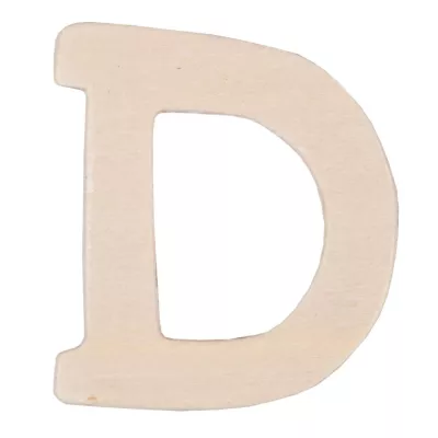 Holzbuchstabe 3er Set D ca. 4 cm