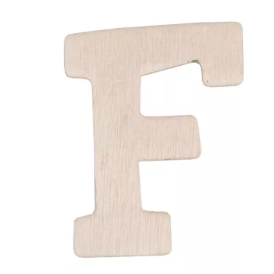Holzbuchstabe 3er Set F ca. 4 cm