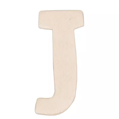 Holzbuchstabe 3er Set J ca. 4 cm