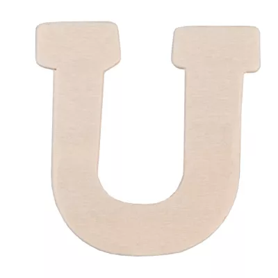 Holzbuchstabe 3er U ca. 4 cm