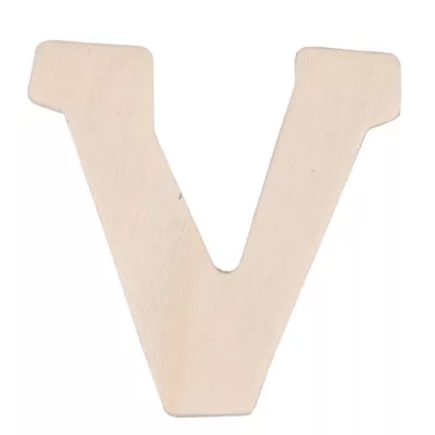 Holzbuchstabe 3er Set V ca. 4 cm