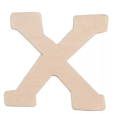 Holzbuchstabe 3er Set X ca. 4 cm
