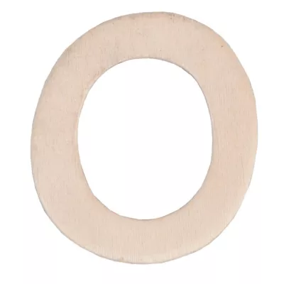 Holznummer 3er Set Nummer 0 ca. 4 cm