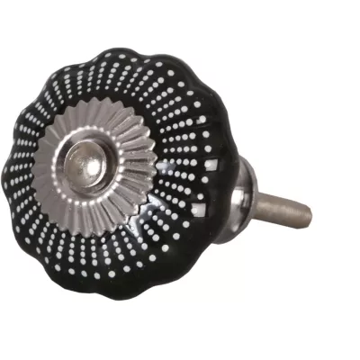 Türknopf Möbelknopf schwarz ca. Ø 4 cm