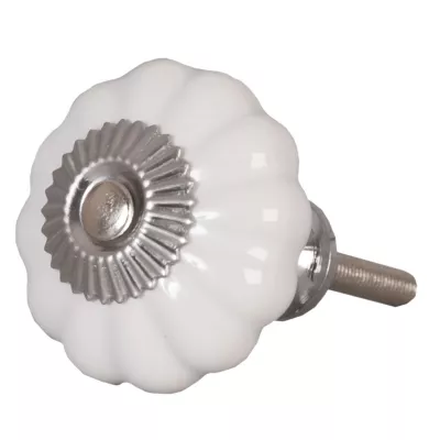 Türknopf Möbelknopf weiß ca. Ø 4 cm