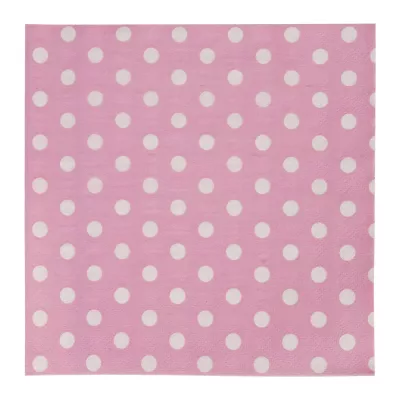 Clayre & Eef Servietten (20Stück) rosa ca. 16 x 16 cm