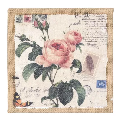 Clayre & Eef Wandbild 20*20 cm