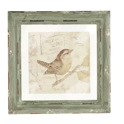 Clayre & Eef Bild Vogel ca. 23 x 23 x 2 cm