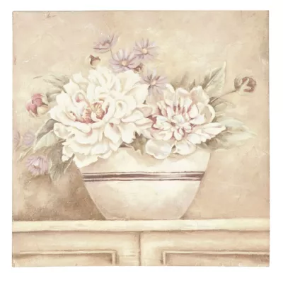 Clayre & Eef Wandbild Blüme 30 x 30 x 3 cm