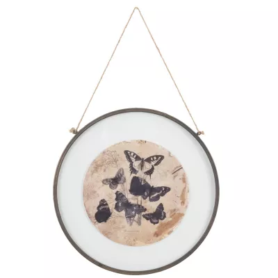 Clayre & Eef Wandbild Ø 42x2 cm