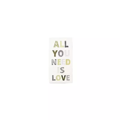 Clayre & Eef Textschild Schild ALL YOU NEED IS LOVE ca. 30 x 60 x 2 cm