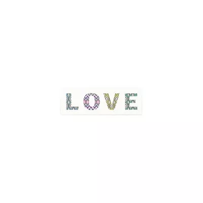 Clayre & Eef Textschild Schild LOVE ca. 60 x 20 x 2 cm
