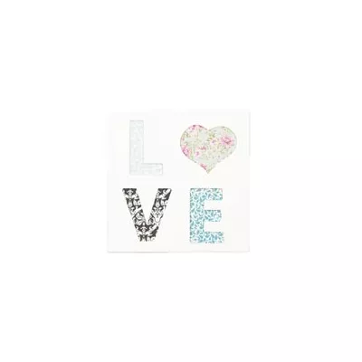 Clayre & Eef Textschild Schild LOVE ca. 40 x 40 x 2 cm