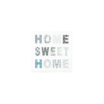 Clayre & Eef Textschild Schild Home Sweet Home ca. 40 x 40 x 2 cm