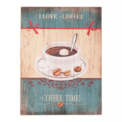 Clayre & Eef Nostalgie Holz Bild Schild ~ COFFEE ~ 40 x 30 cm