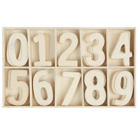 Schachtel with numbers 10x14 cm (0 t/m 9 x5)