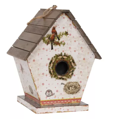 Clayre & Eef Dekoration Vogelhaus 23x16x29 cm