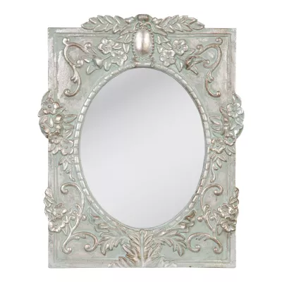 Clayre & Eef Spiegel Wandspiegel silber/grau ca. 29 x 23 cm